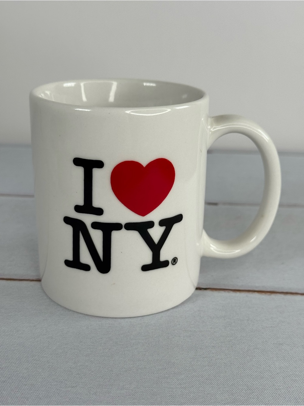 Vintage I Love NY Coffee Mug Classic Red Heart Logo Kings NYC Souvenir